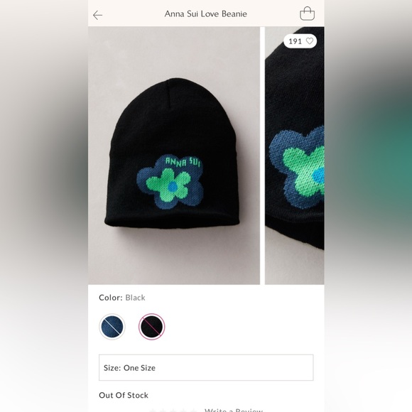 NWT Anna Sui Love Beanie - Picture 10 of 12
